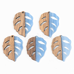Pendentifs en bois de résine et de noyer&nbsp;RESI-S389-003A
