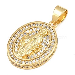Pendentifs avec zircon cubiques à micro-pavés en laiton&nbsp;CU-CBAAB9C-04G