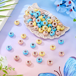 150шт европейские бусины из непрозрачной смолы&nbsp;RESI-TA0004-61B