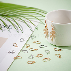 48 шт. 2 цвета латунные крючки для серег&nbsp;KK-BC0010-66