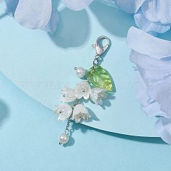 Акриловые подвесные украшения HJEW-JM01780-03