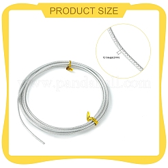 Fil d'aluminium rond texturé&nbsp;X-AW-R004-2m-01