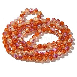 Chapelets de perles en verre craquelé&nbsp;CCG-C002-8mm-05