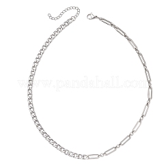 Цепочки из нержавеющей стали 304 с разнородными звеньями&nbsp;NJEW-JN05851