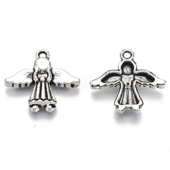 Tibetischer stil Aluminium Anhänger & Charms&nbsp;TIBE-N006-62AS-LF