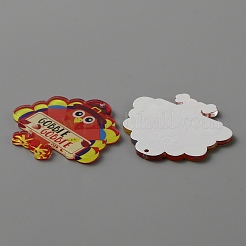 Непрозрачные акриловые подвески ко дню благодарения&nbsp;SACR-WH0006-22A