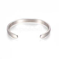 Bracciali a polsino in acciaio inossidabile 304&nbsp;STAS-I110-10-6mm