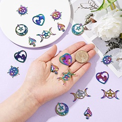 20 шт. 5 стиля подвески из нержавеющей стали 201&nbsp;STAS-YW0002-68