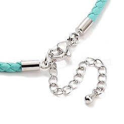 Fabrication de bracelets ronds tressés en simili cuir&nbsp;BJEW-H610-01P-12