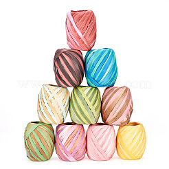 10 рулон 10-х цветной натуральной веревки из рафии&nbsp;OCOR-TA0002-25