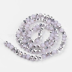 Chapelets de perles en verre électroplaqué&nbsp;EGLA-A034-J6mm-M04