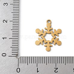 Pendentifs de Noël en acier inoxydable 201&nbsp;STAS-S157-02E-G