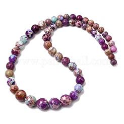 Jaspe impérial naturel brins de perles graduées&nbsp;G-A323-C03-01A