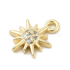 Латунные микропаве прозрачные кубические циркониевые подвески&nbsp;KK-B130-02G-03