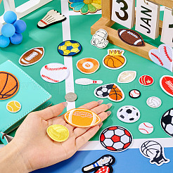 27 шт. 27 стиля спортивной тематики компьютерная вышивка тканевые нашивки&nbsp;PATC-TA0001-11