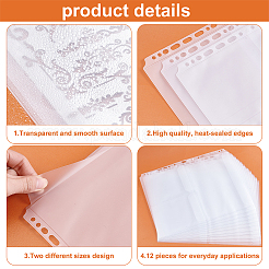 Pagine di ricambio per raccoglitore di album in plastica pvc&nbsp;FIND-WH0173-118A