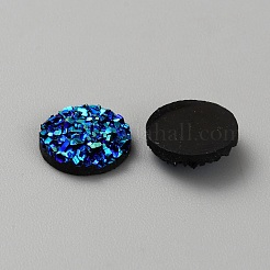 Cabochons décodés en résine druzy&nbsp;RESI-WH20007-01J