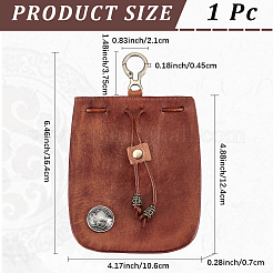 Monederos vintage de piel de vaca&nbsp;AJEW-CY0002-63