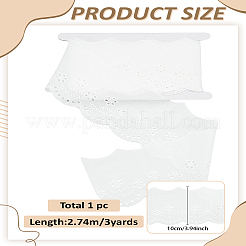 3 ярд хлопковой кружевной ленты с цветочной вышивкой&nbsp;OCOR-LP0002-48