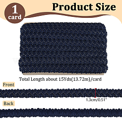 Ruban dentelle tressé imitation cuir 15 yards&nbsp;WL-WH0003-02E