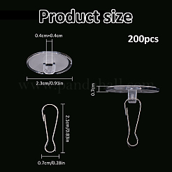 Perchas de plástico autoadhesivas con gancho&nbsp;AJEW-WH0709-522
