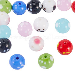 16шт 8 цвета бусины лэмпворк ручной работы&nbsp;LAMP-TA0002-10