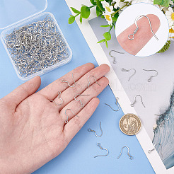 100 пара латунных крючков для сережек&nbsp;KK-CN0001-78