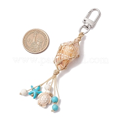 3 шт. плетеная нейлоновая нить и подвеска из натуральных ракушек&nbsp;HJEW-TA00342