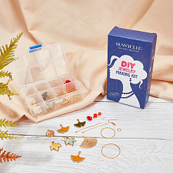 Kits de fabrication de boucles d'oreilles à thème d'automne DIY&nbsp;DIY-SC0015-82