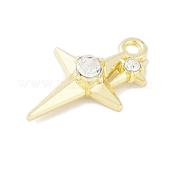 Подвески из сплава с кристаллами и стразами&nbsp;PALLOY-F018-18G-01