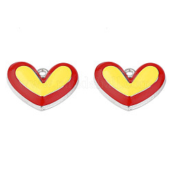 Crémaillère placage pendentifs en émail d'alliage&nbsp;ENAM-N060-14P