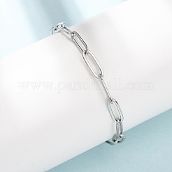 Bracelets à chaîne trombone en acier inoxydable 304 de 4 mm&nbsp;SA-CBA4160-22P