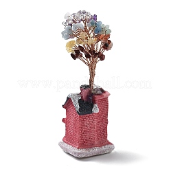 Рождественская тематика смоляной домик украшение дома&nbsp;DJEW-H013-01A