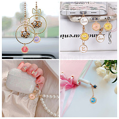 50шт 25 стиля подвески из цинкового сплава с эмалью&nbsp;ENAM-BT0001-18