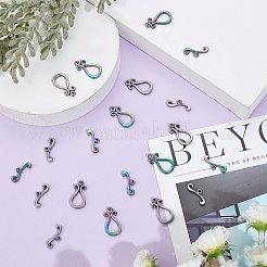 10 комплект из 2-х цветных застежек-тоглов из нержавеющей стали марки 304&nbsp;STAS-SC0004-23