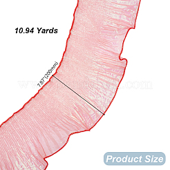 10 m schillerndes Organza-Plissee-Spitzenband&nbsp;OCOR-HY0002-34B