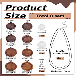 Наборы для самостоятельного изготовления ожерелий с подвесками&nbsp;DIY-LP0001-37