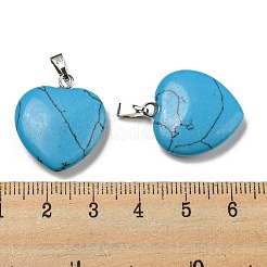 Синтетические бирюзовые подвески&nbsp;G-G956-B75-FF