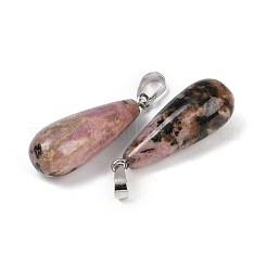 Природные подвески родонит&nbsp;G-G804-A11