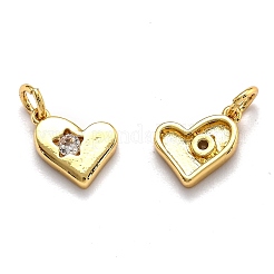 Латунные микро проложить кубического циркония подвески&nbsp;ZIRC-O039-21G