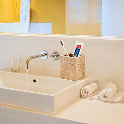 Portaoggetti rettangolare in marmo per il bagno&nbsp;AJEW-WH0880-74B-01