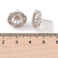 925 risultati di montature per orecchini in argento sterling con micro pavè di zirconi cubici&nbsp;STER-B003-17P