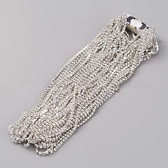 Железо со стеклянными стразами и цепочками из страз&nbsp;CH-TAC0005-01D