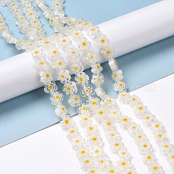 Millefiori a mano fili di perline di vetro&nbsp;X-LAMP-J035-10mm-48