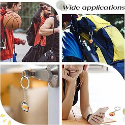 6шт. 6-х стилистический стеклянный кулон-брелок&nbsp;KEYC-OC0001-23