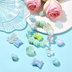 Акриловые бусины с уф-покрытием&nbsp;FIND-CJC0010-90B