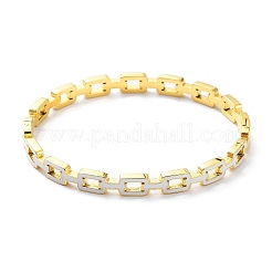 Ионное покрытие (ip) полые прямоугольные браслеты из нержавеющей стали 304&nbsp;BJEW-M309-07G