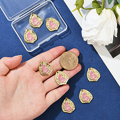 Подвески из латуни с эмалью&nbsp;KK-BBC0020-68