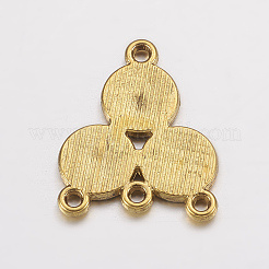 Legierung Rhinestone Connector  Fassungen mit Verbinder&nbsp;PALLOY-EA10684Y-AG-NF