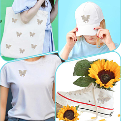 7 шт. бабочка со стразами для горячей фиксации&nbsp;DIY-DR0002-04B